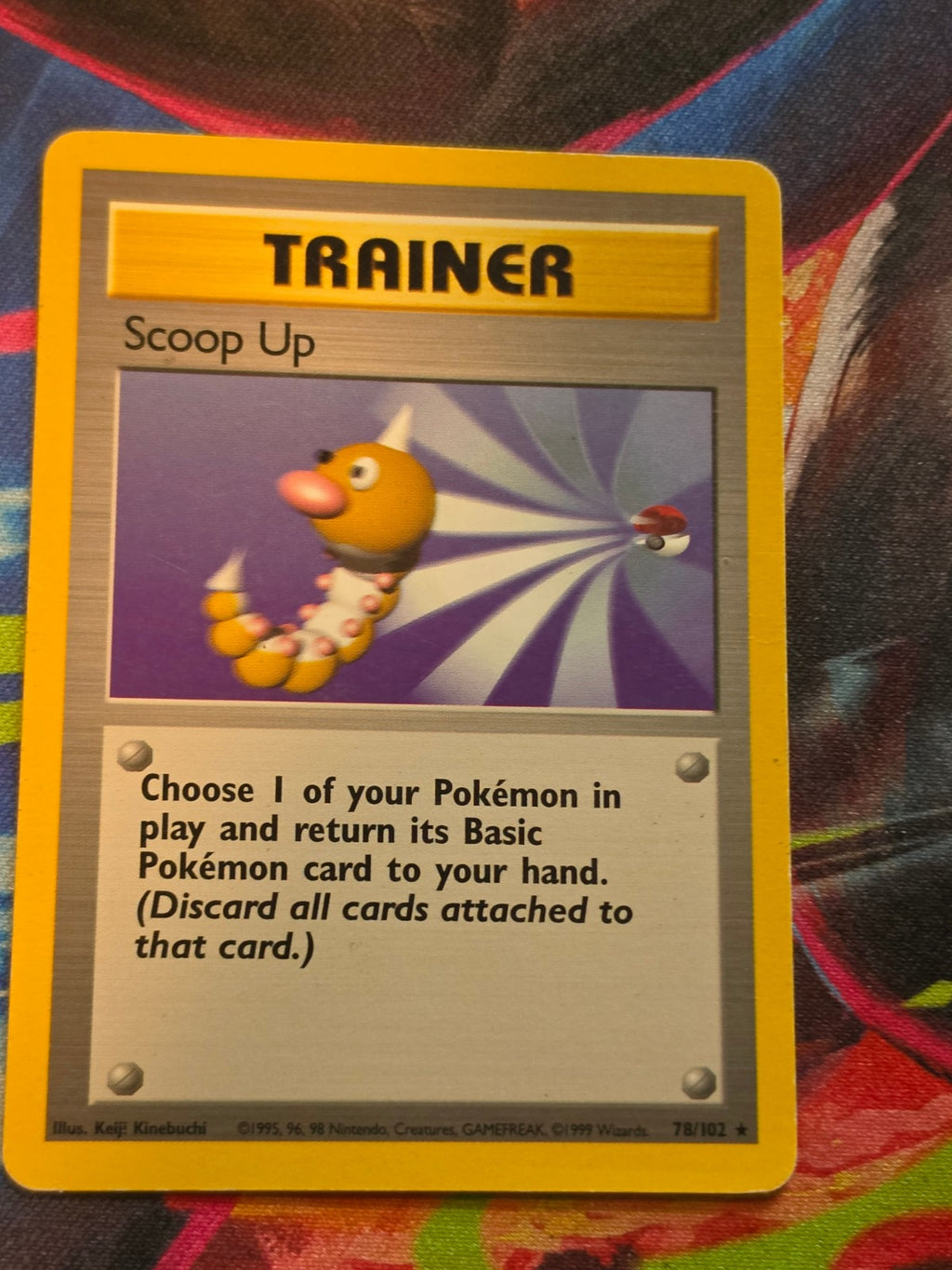 Scoop Up Unlimited Base Set Rare 078/102 MP Pokemon