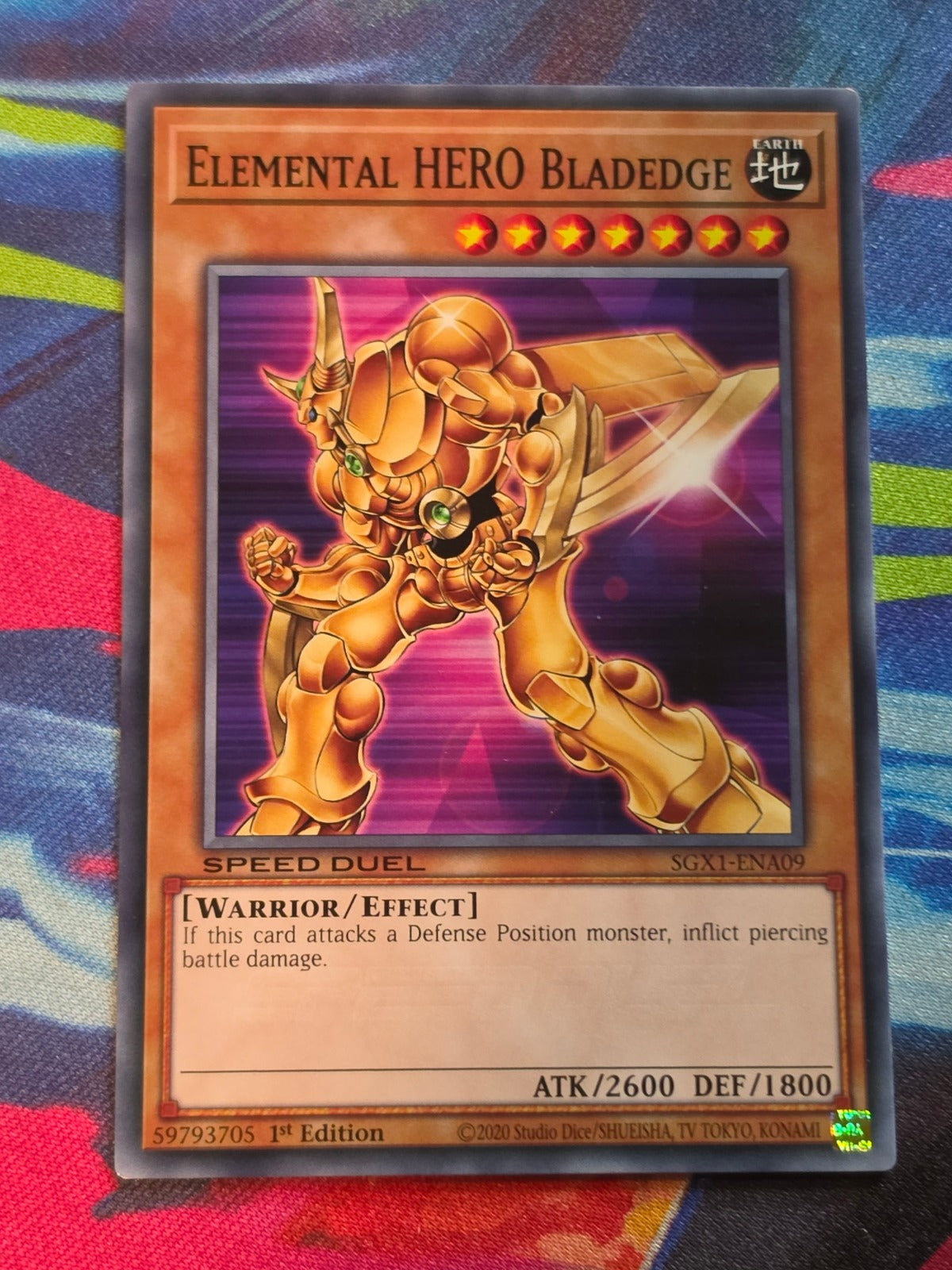 Elemental HERO Bladedge Common Speed Duel GX: Duel Academy Box SGX1-ENA09 1st Edition LP Yu-Gi-Oh!