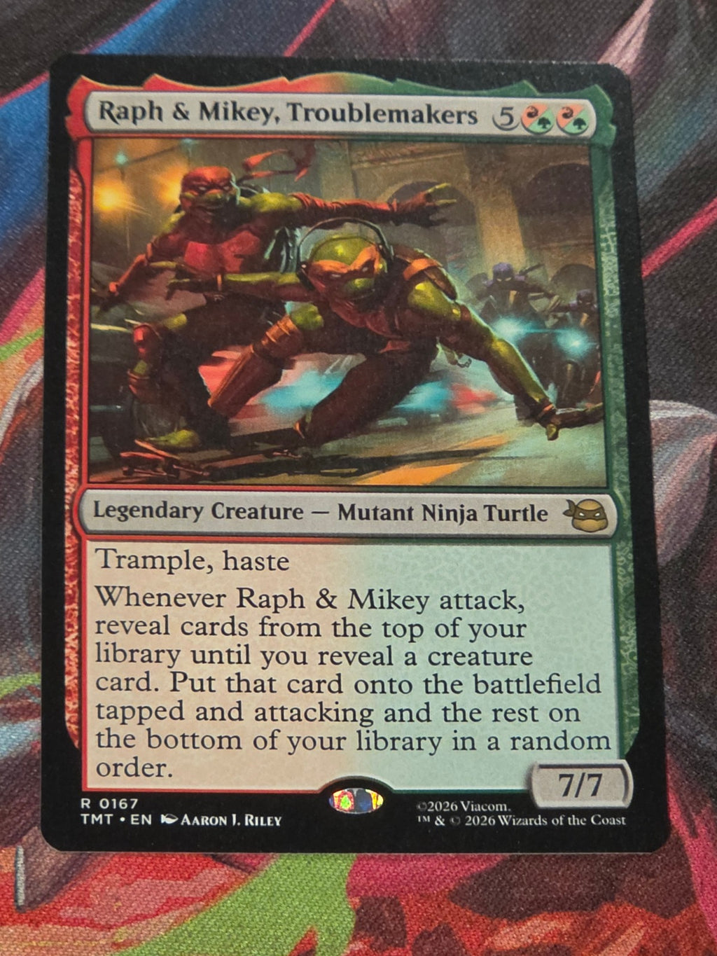 Raph & Mikey, Troublemakers - 167 - Teenage Mutant Ninja Turtles - R - NM MTG
