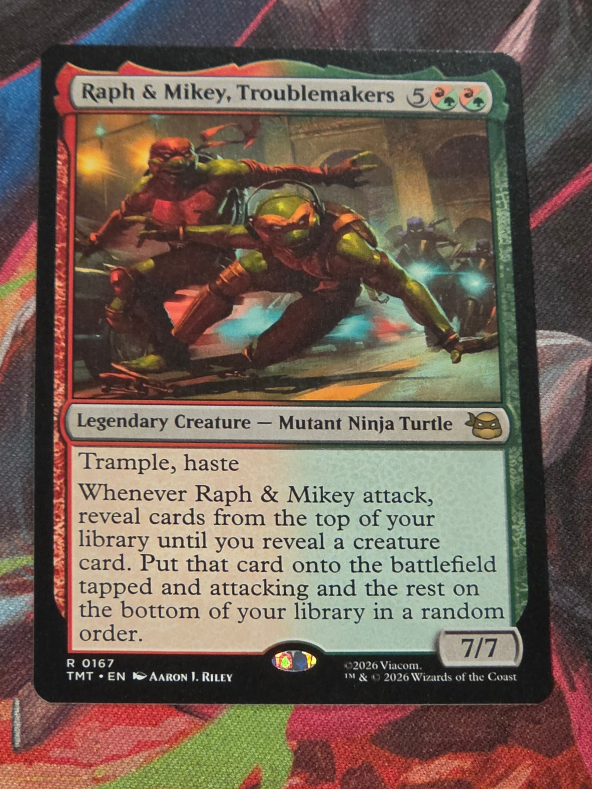 Raph & Mikey, Troublemakers - 167 - Teenage Mutant Ninja Turtles - R - NM MTG