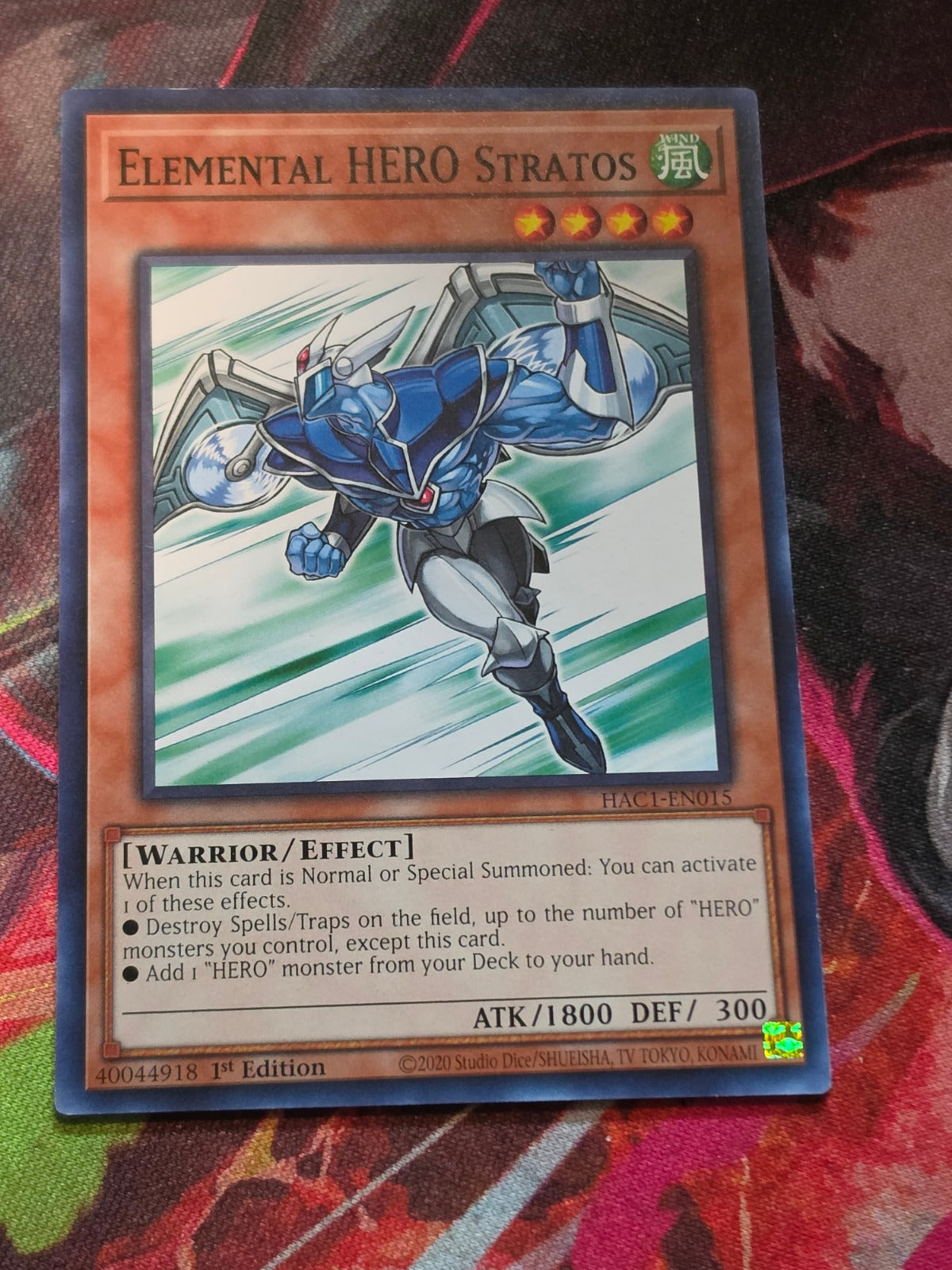 Elemental HERO Stratos Common Hidden Arsenal: Chapter 1 HAC1-EN015 LP