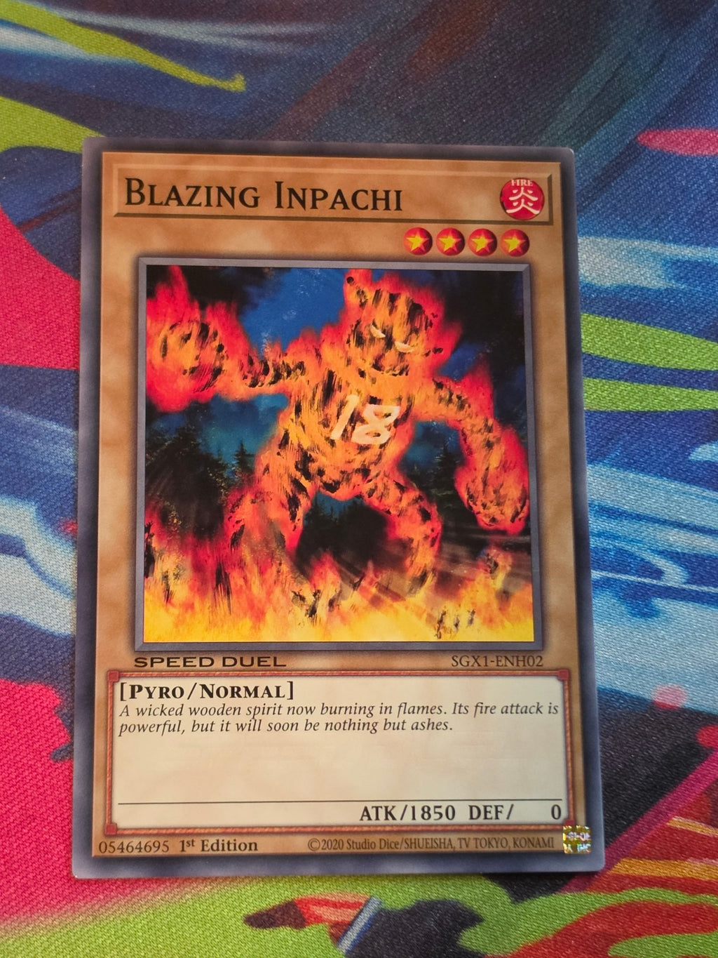 Blazing Inpachi Common Speed Duel GX: Duel Academy Box SGX1-ENH02 1st Edition LP Yu-Gi-Oh!