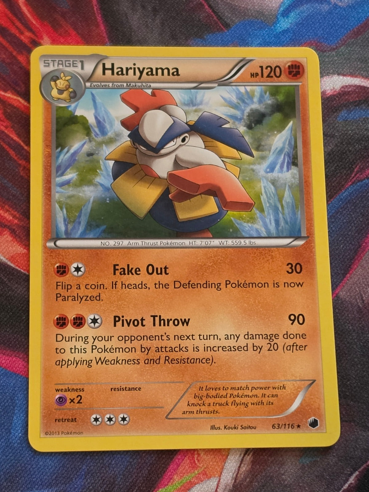 Hariyama - 63/116 - Plasma Freeze - Rare - LP - Pokemon
