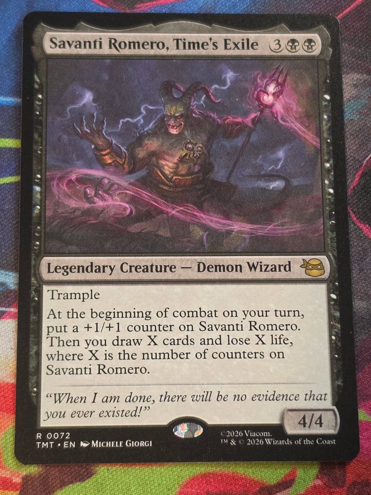 Savanti Romero, Time's Exile - 72 - Teenage Mutant Ninja Turtles - R - NM MTG