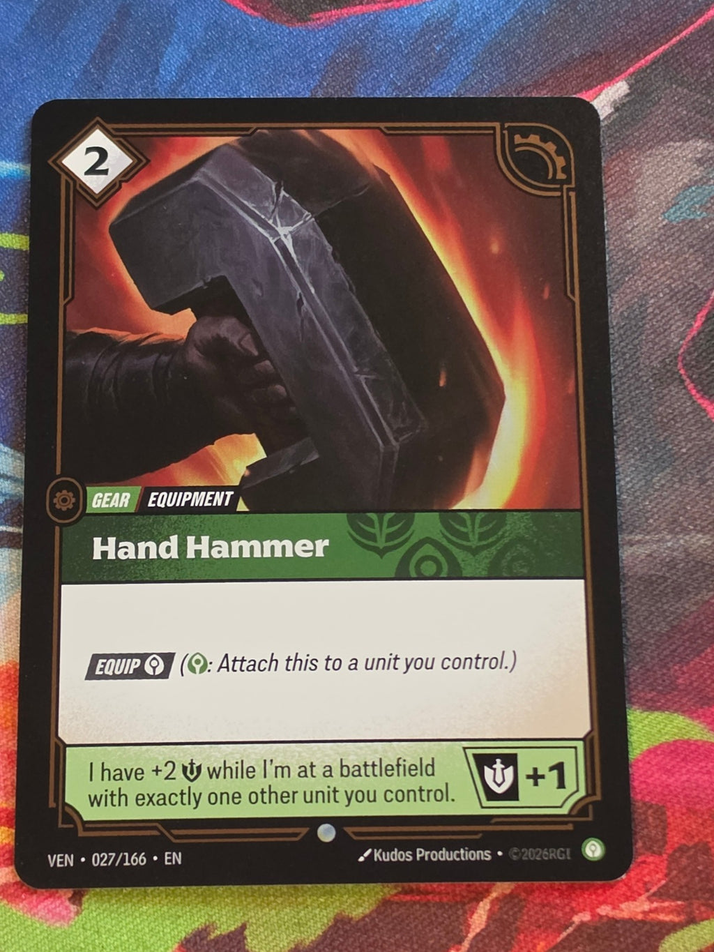 Hand Hammer - 027/166 - Vendetta - Common - NM