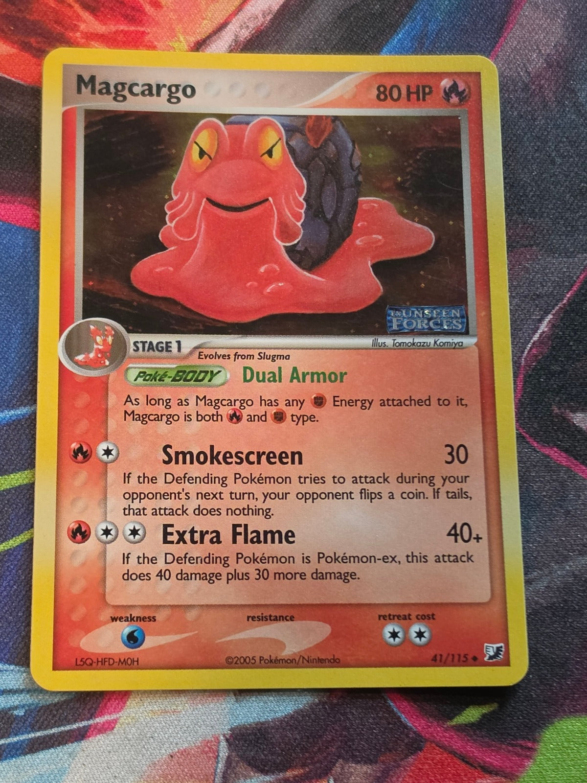 Magcargo Reverse Holo Uncommon EX Unseen Forces 41/115 NM-/LP+ Pokemon