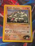 Brock's Rhyhorn (22) Unlimited Rare Gym Heroes 022/132 NM Pokemon