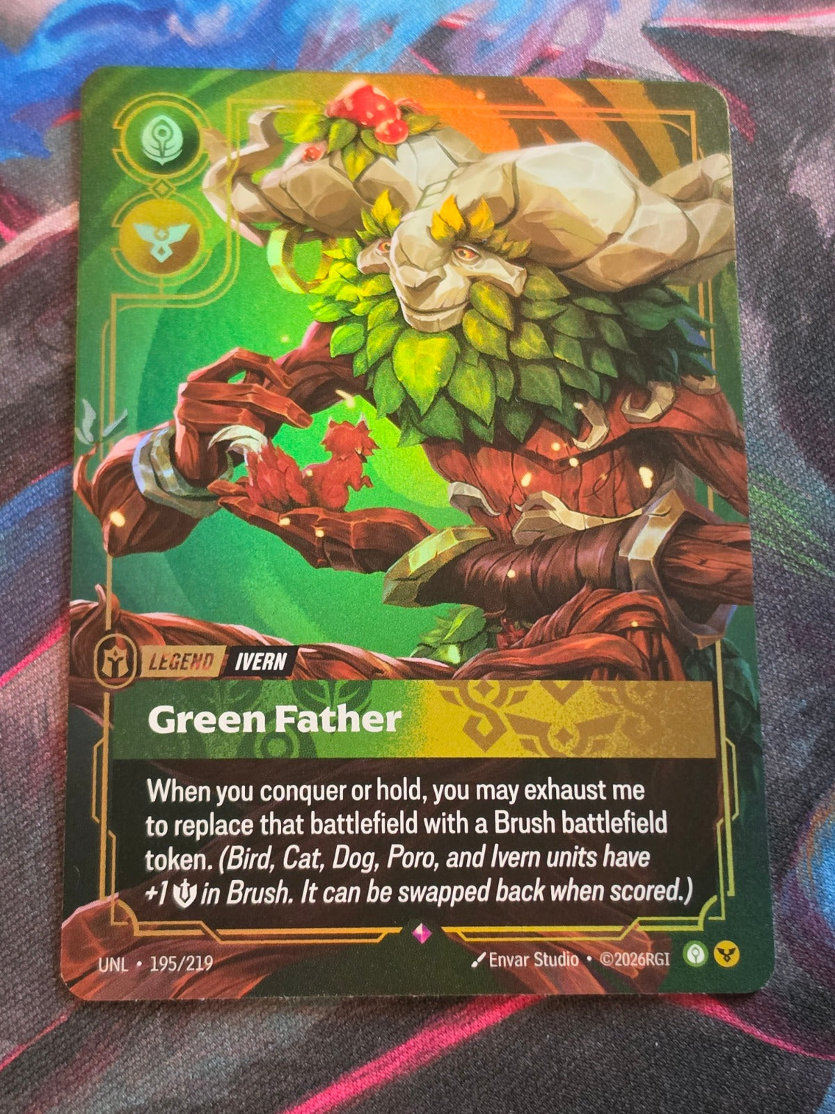 Ivern, Green Father - 195/219 - Unleashed - Rare - NM