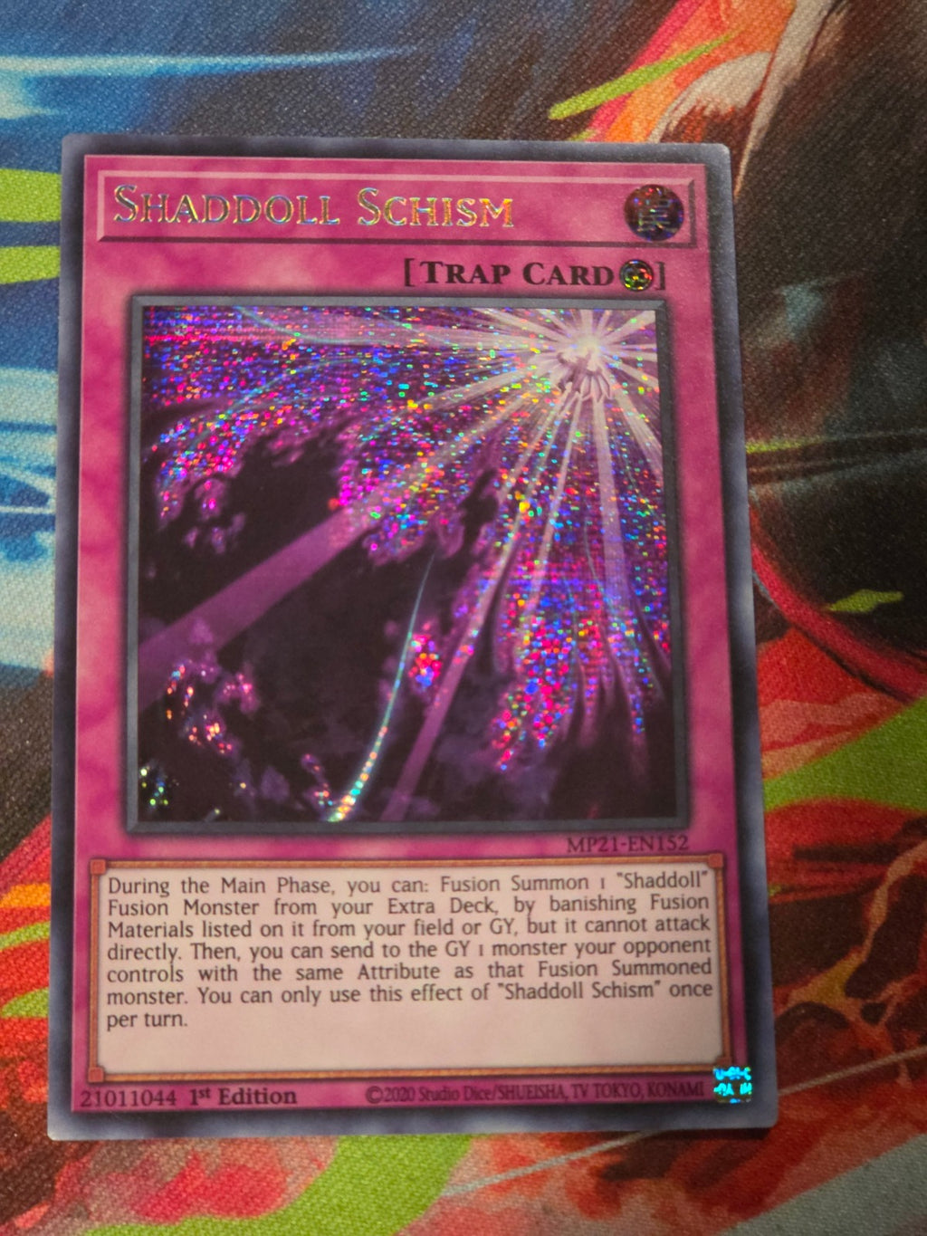 Shaddoll Schism Prismatic Secret Rare 2021 Tin of Ancient Battles MP21-EN152 1st Edition LP Yu-Gi-Oh!