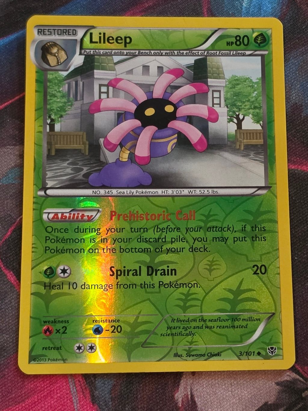 Lileep - 3/101 - Plasma Blast - Uncommon - Reverse Holo - LP+ - Pokemon