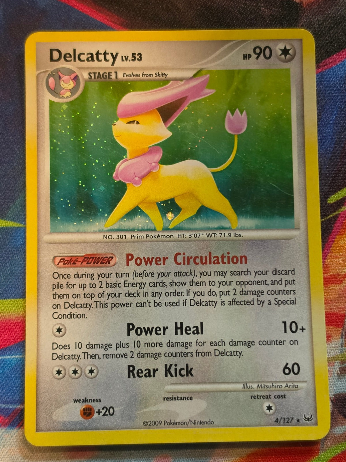 Delcatty Holo Rare Platinum 4/127 LP Pokemon