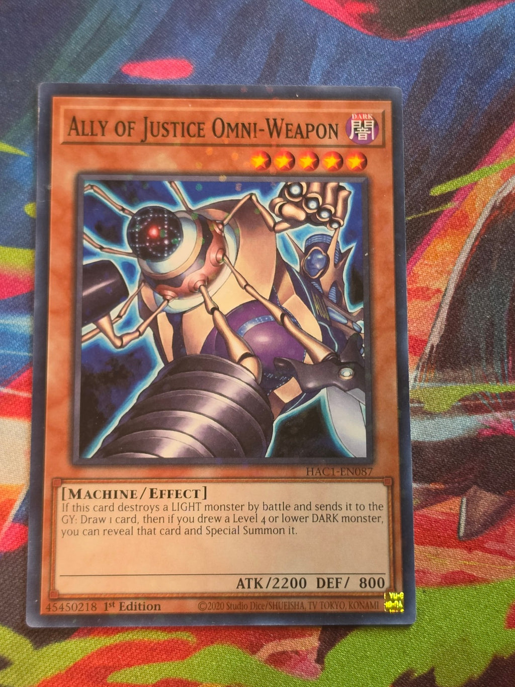 Ally of Justice Omni-Weapon (Duel Terminal) Duel Terminal Technology Common Hidden Arsenal: Chapter 1 HAC1-EN087 LP