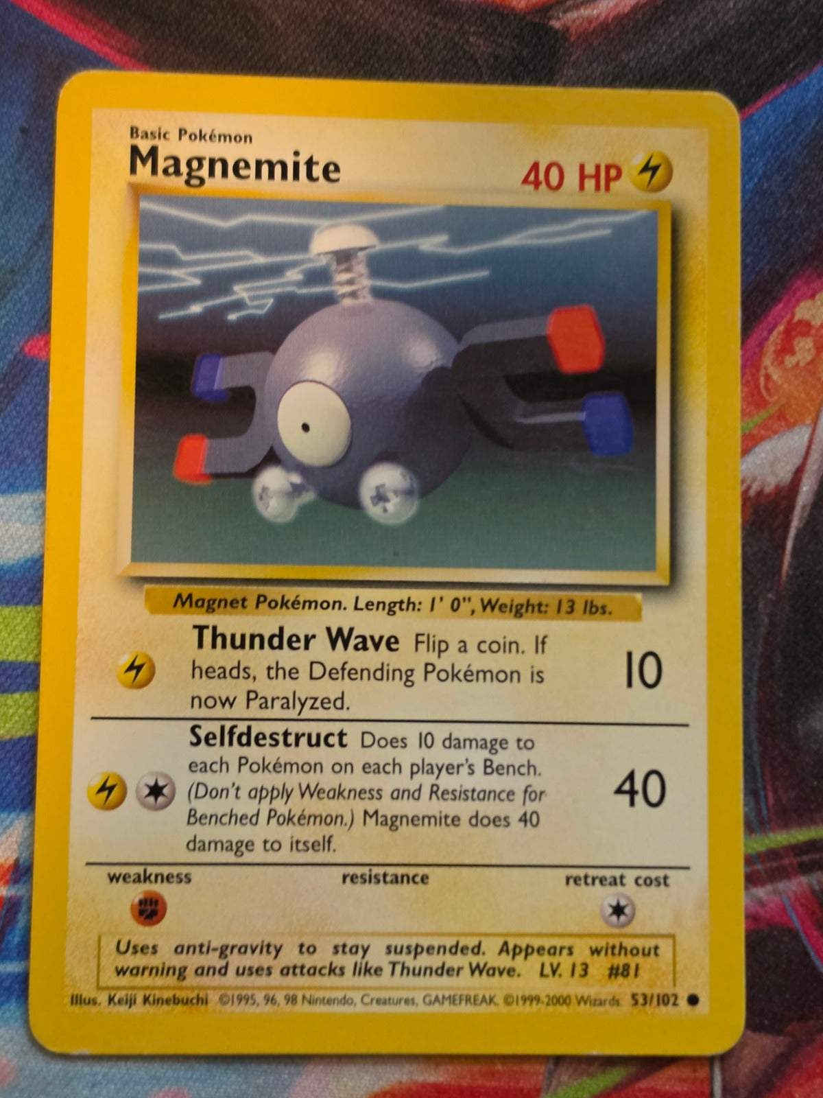 Magnemite 1999-2000 UK 4th Print Base Set Common 053/102 LP Pokemon