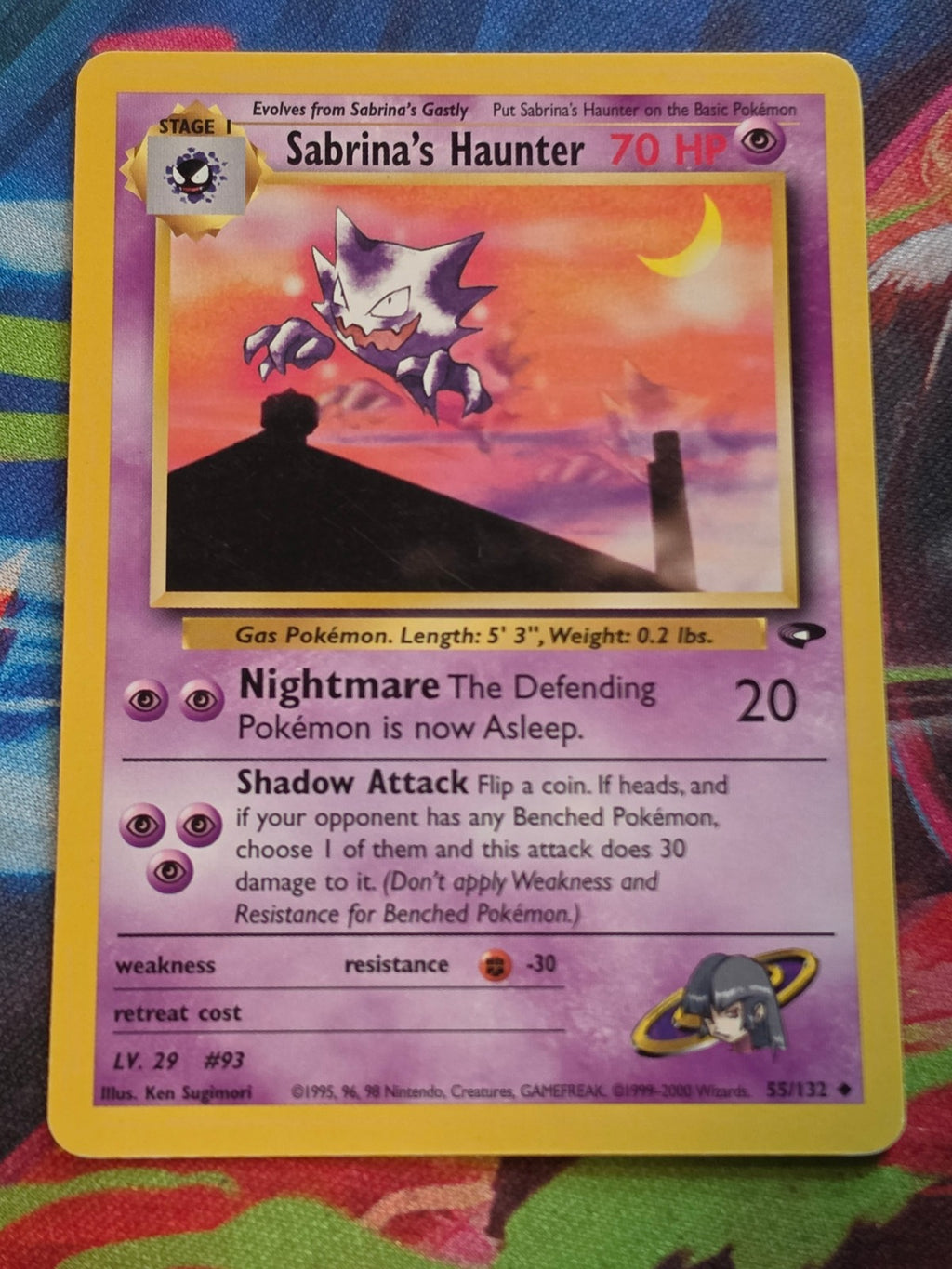 Sabrina's Haunter - 055/132 - Gym Challenge - Uncommon - Unlimited - NM-/LP+ Pokemon