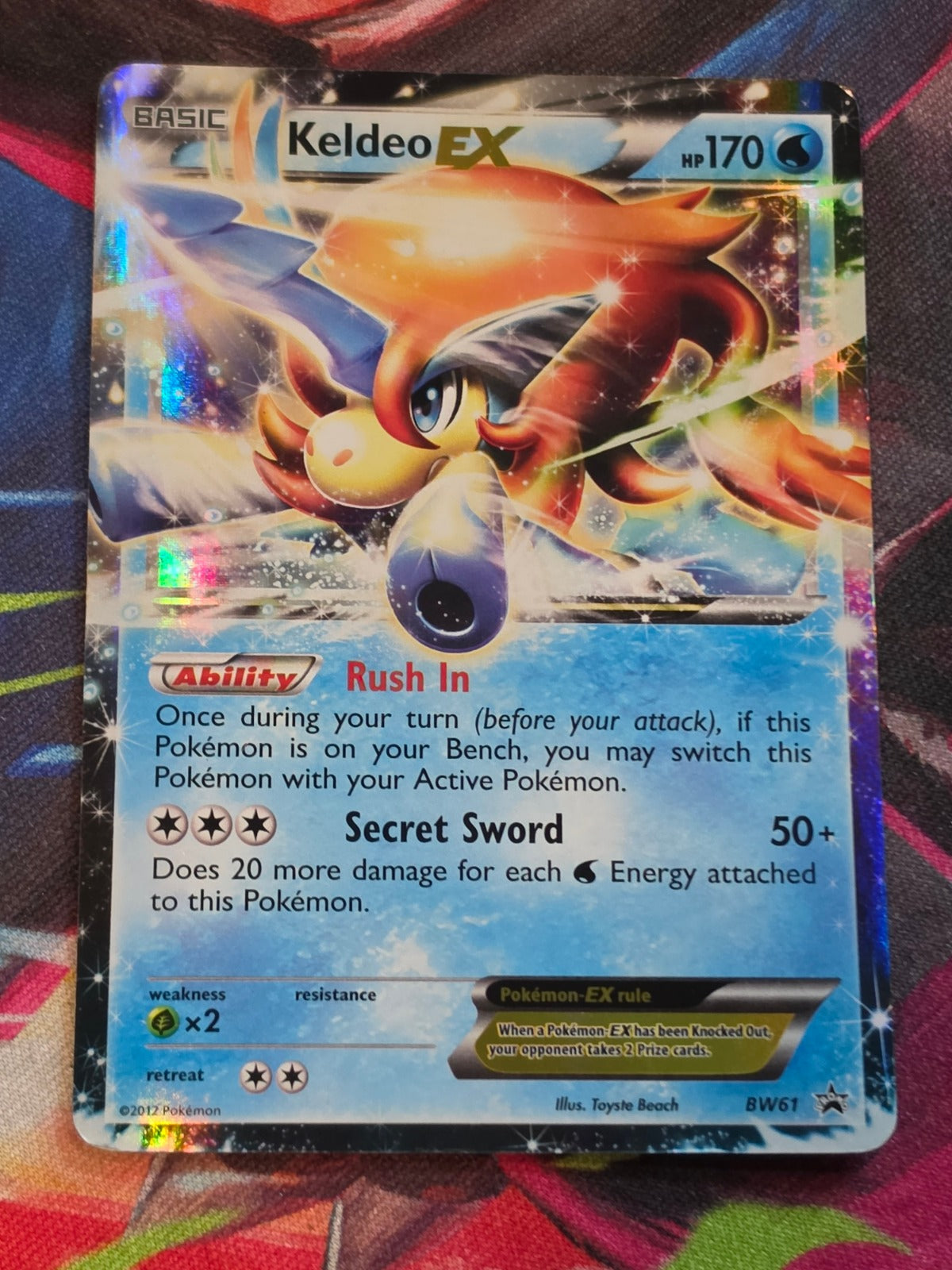 Keldeo EX Promo Black and White Promos BW61 HP Pokemon