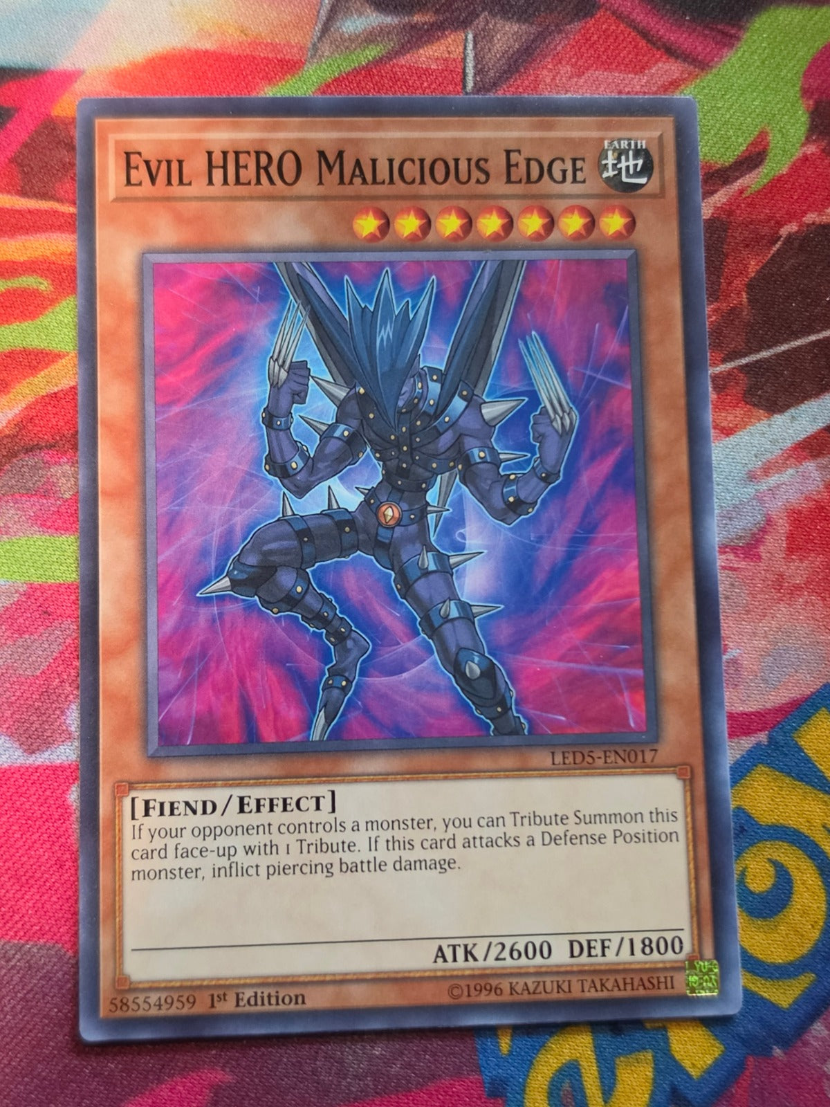 Evil HERO Malicious Edge Common Legendary Duelists: Immortal Destiny LED5-EN017 LP