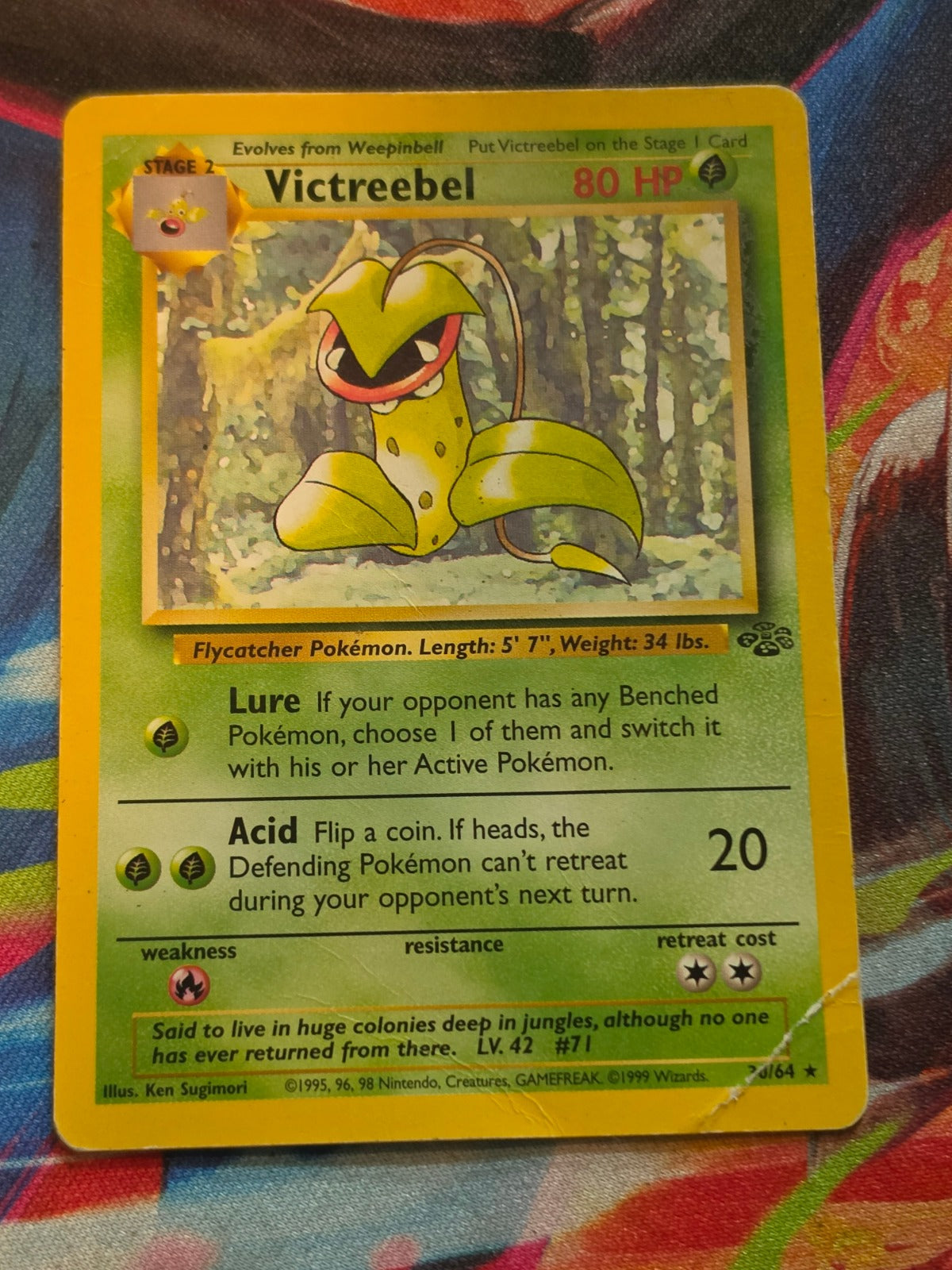 Victreebel (30) Unlimited Rare Jungle 30/64 HP/DMG Pokemon