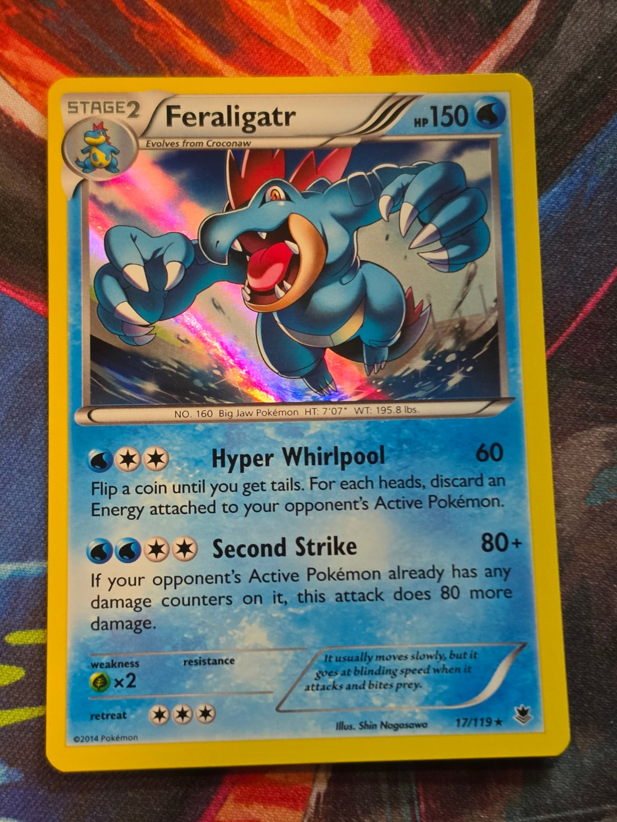 Feraligatr - 17/119 - XY - Phantom Forces - Holo Rare - LP+ Pokemon