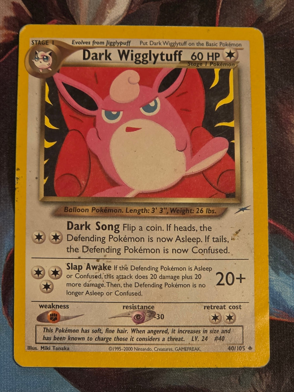 Dark Wigglytuff - 040/105 - Neo Destiny - Uncommon - Unlimited - MP Pokemon