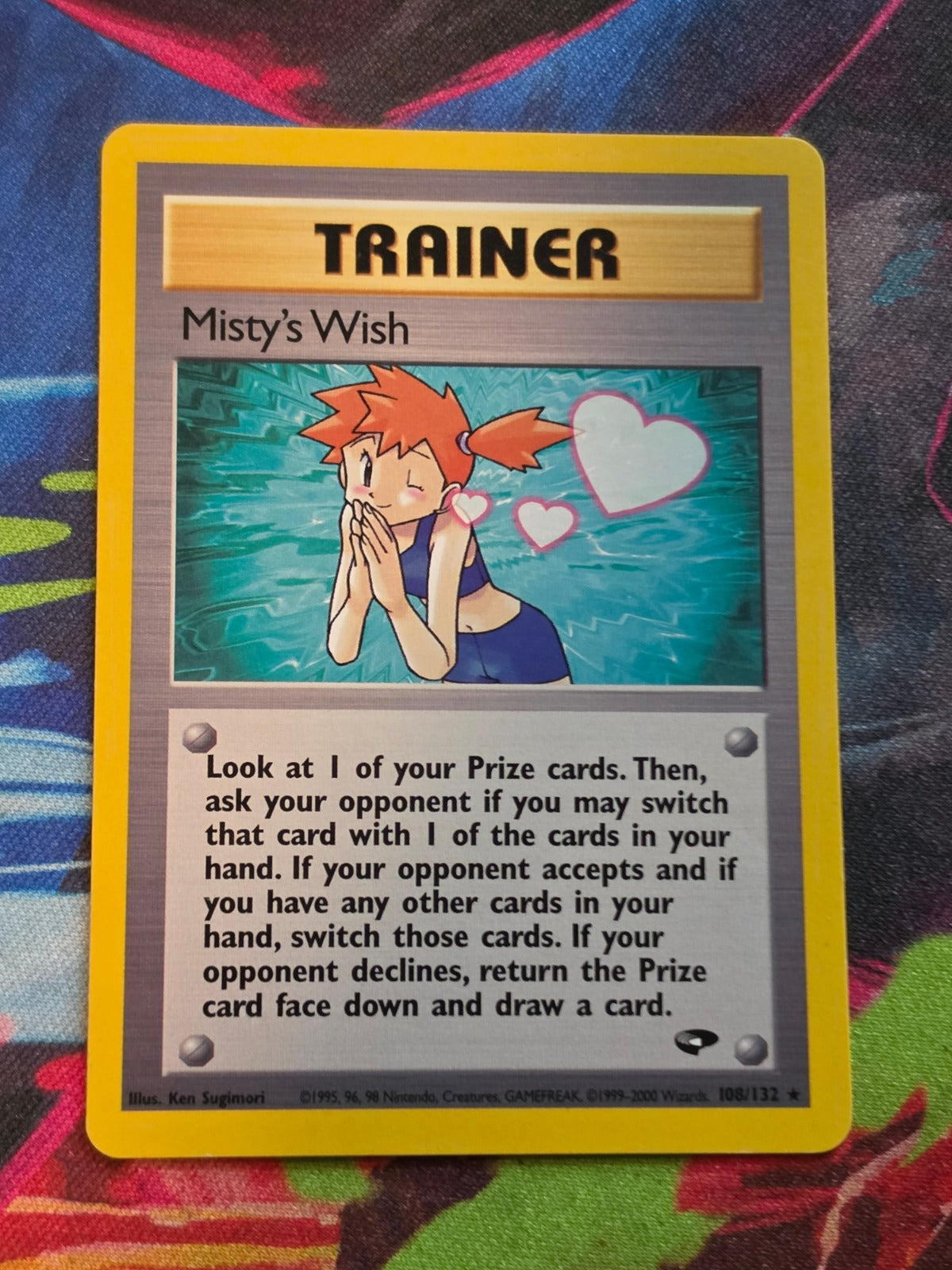 Misty's Wish Rare Unlimited Gym Challenge 108/132 LP Pokemon