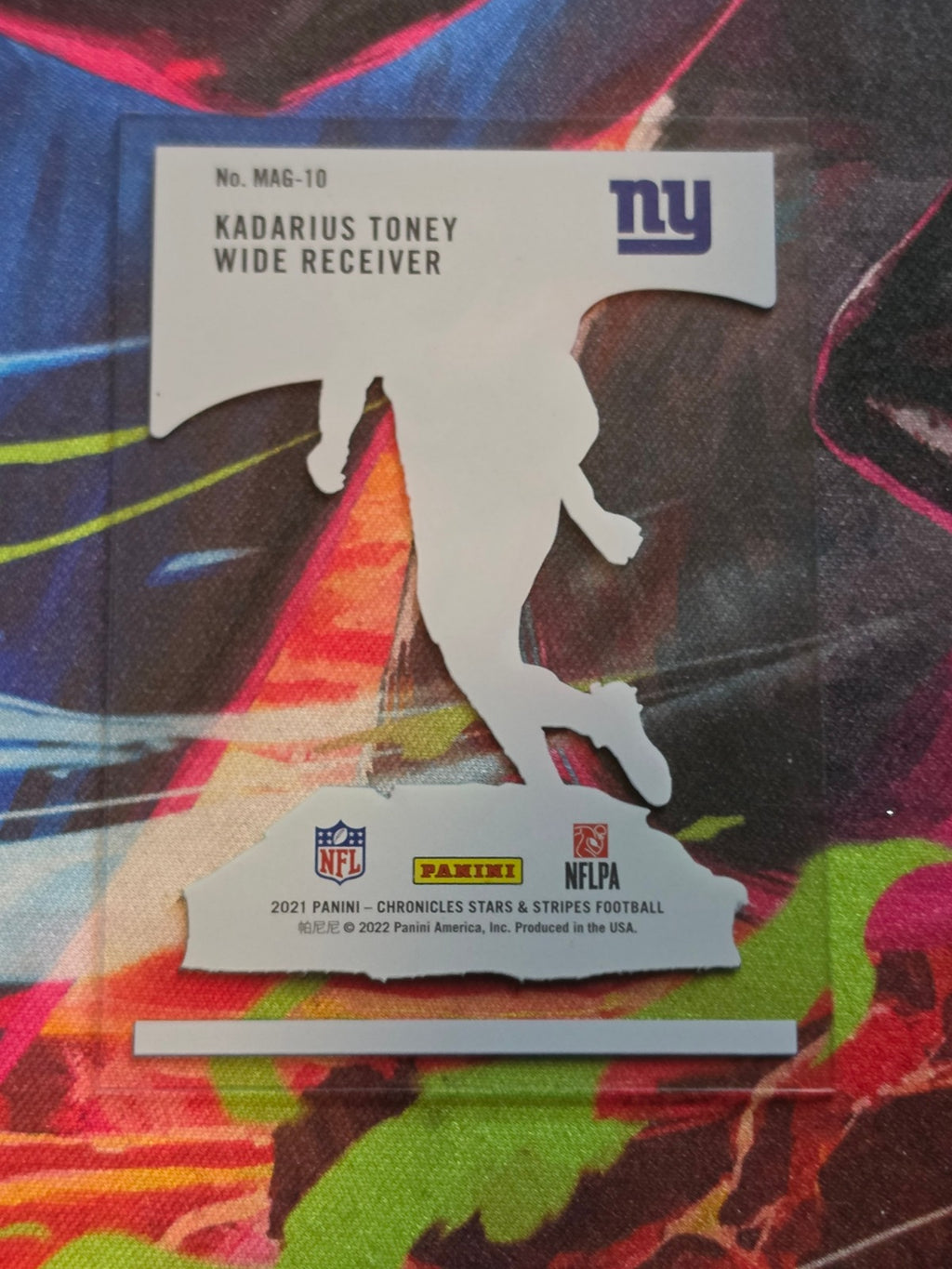 Kadarius Toney 2021 Panini Chronicles - Magnitude MAG-10 NM Football (Back)