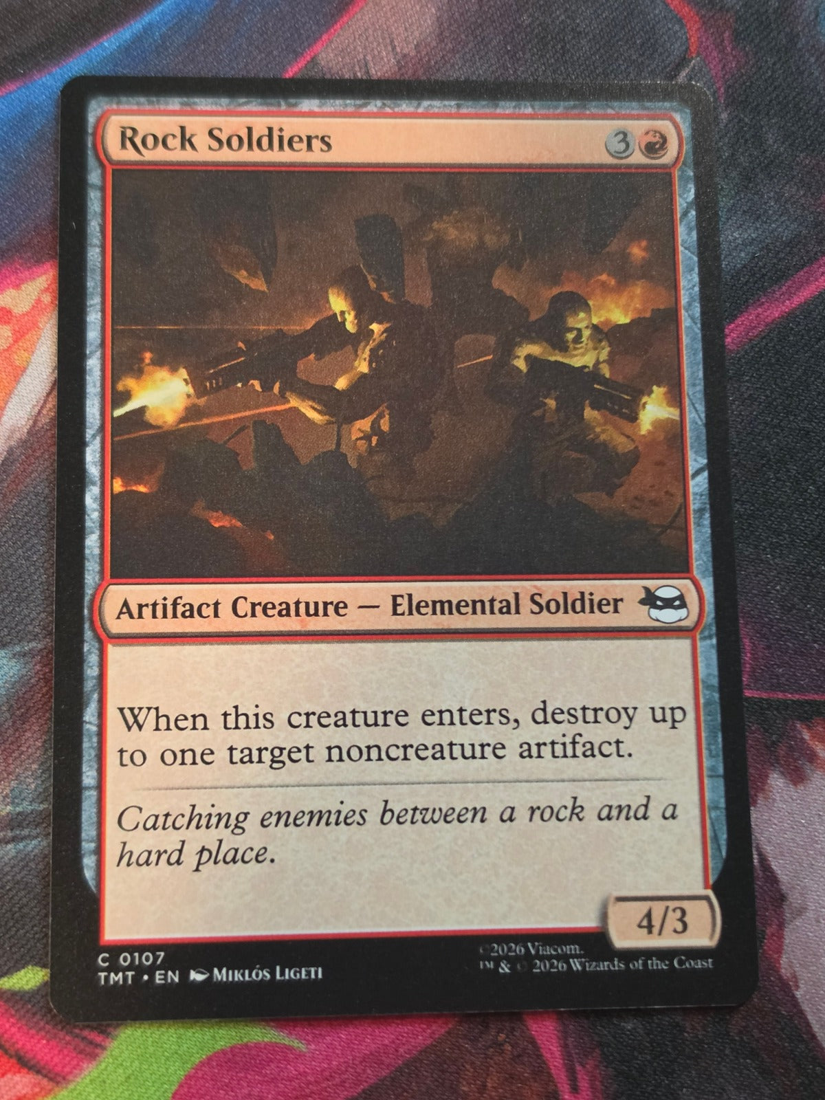 Rock Soldiers - 107 - Teenage Mutant Ninja Turtles - C - NM MTG