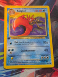 Kingler 1st Edition Uncommon Fossil 38/62 NM Pokemon