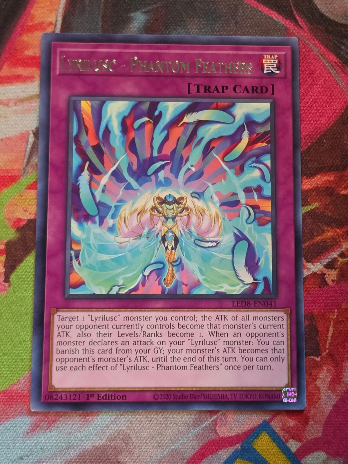 Lyrilusc - Phantom Feathers Rare Legendary Duelists: Synchro Storm LED8-EN041 LP