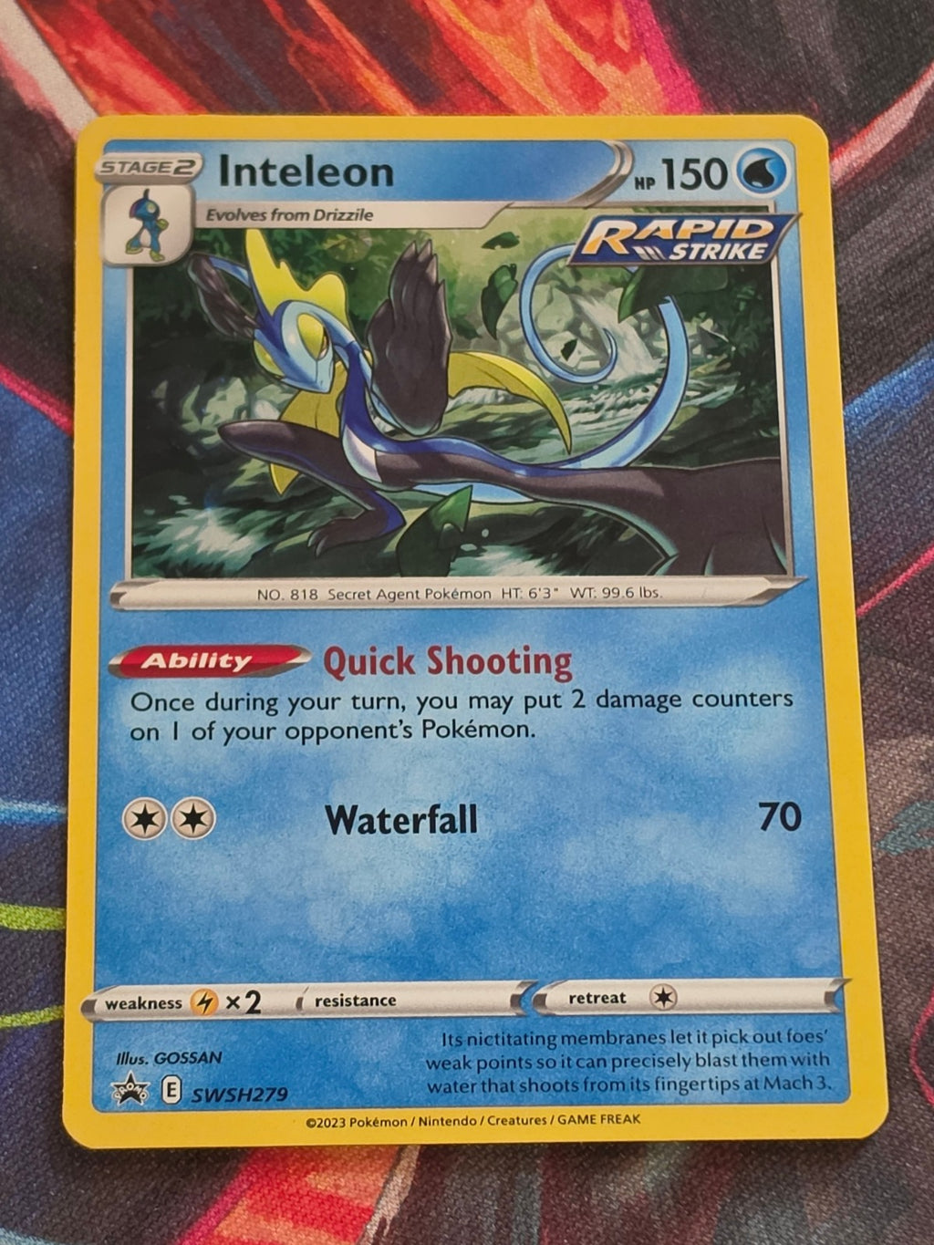 Inteleon - SWSH279 - SWSH: Sword & Shield Promo Cards - Promo - LP Pokemon