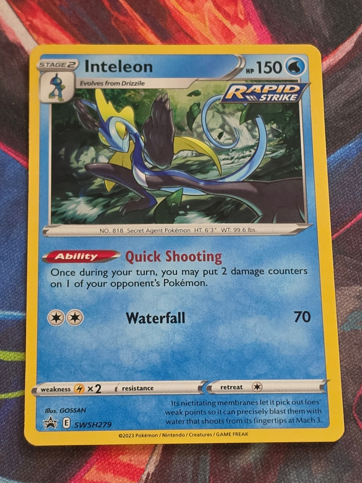 Inteleon - SWSH279 - SWSH: Sword & Shield Promo Cards - Promo - LP Pokemon