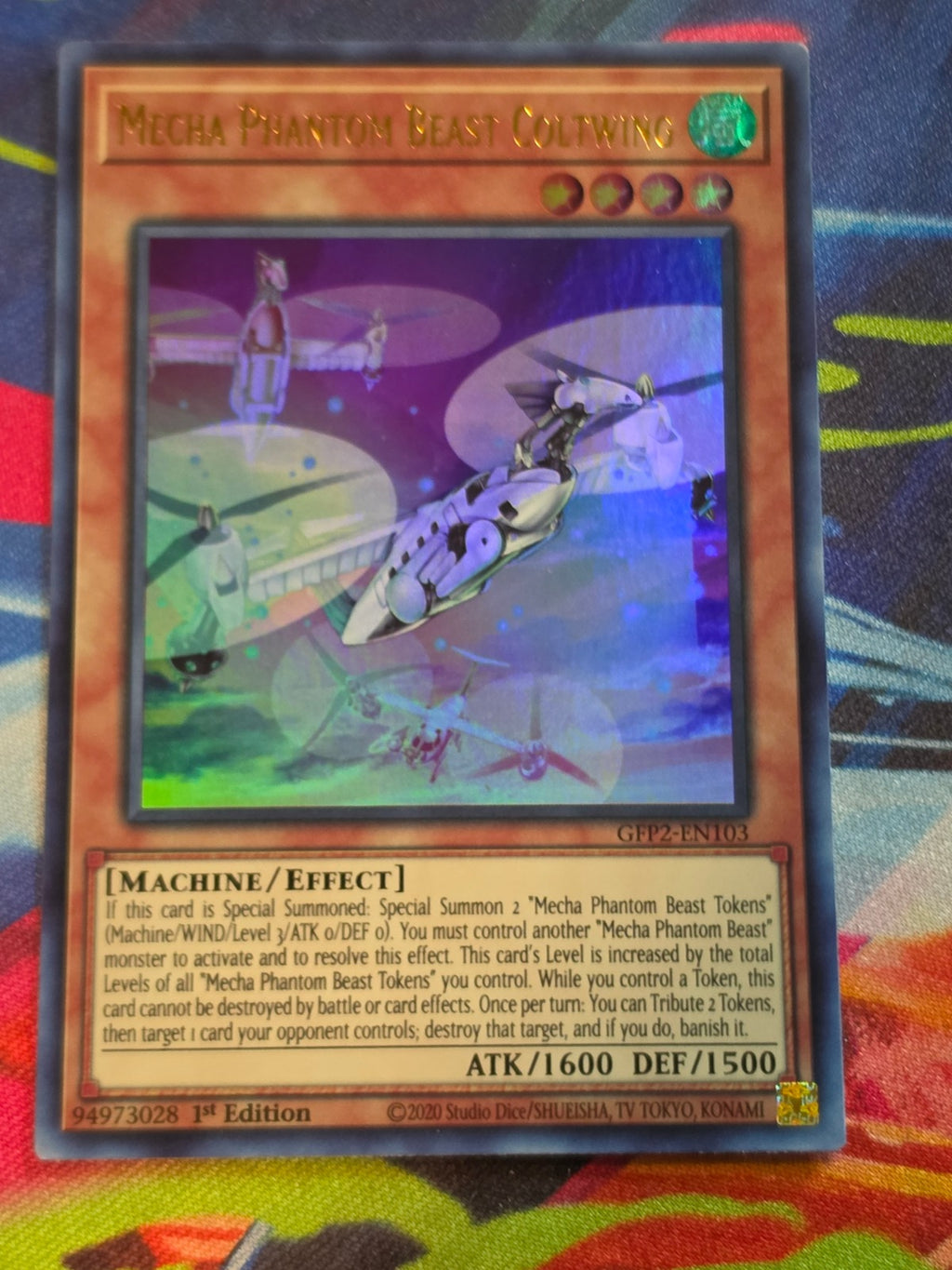 Mecha Phantom Beast Coltwing Ultra Rare Ghosts From the Past: The 2nd Haunting GFP2-EN103 LP