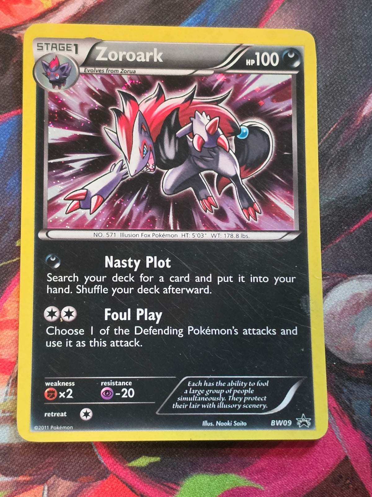 Zoroark Promo Black and White Promos BW09 MP Pokemon