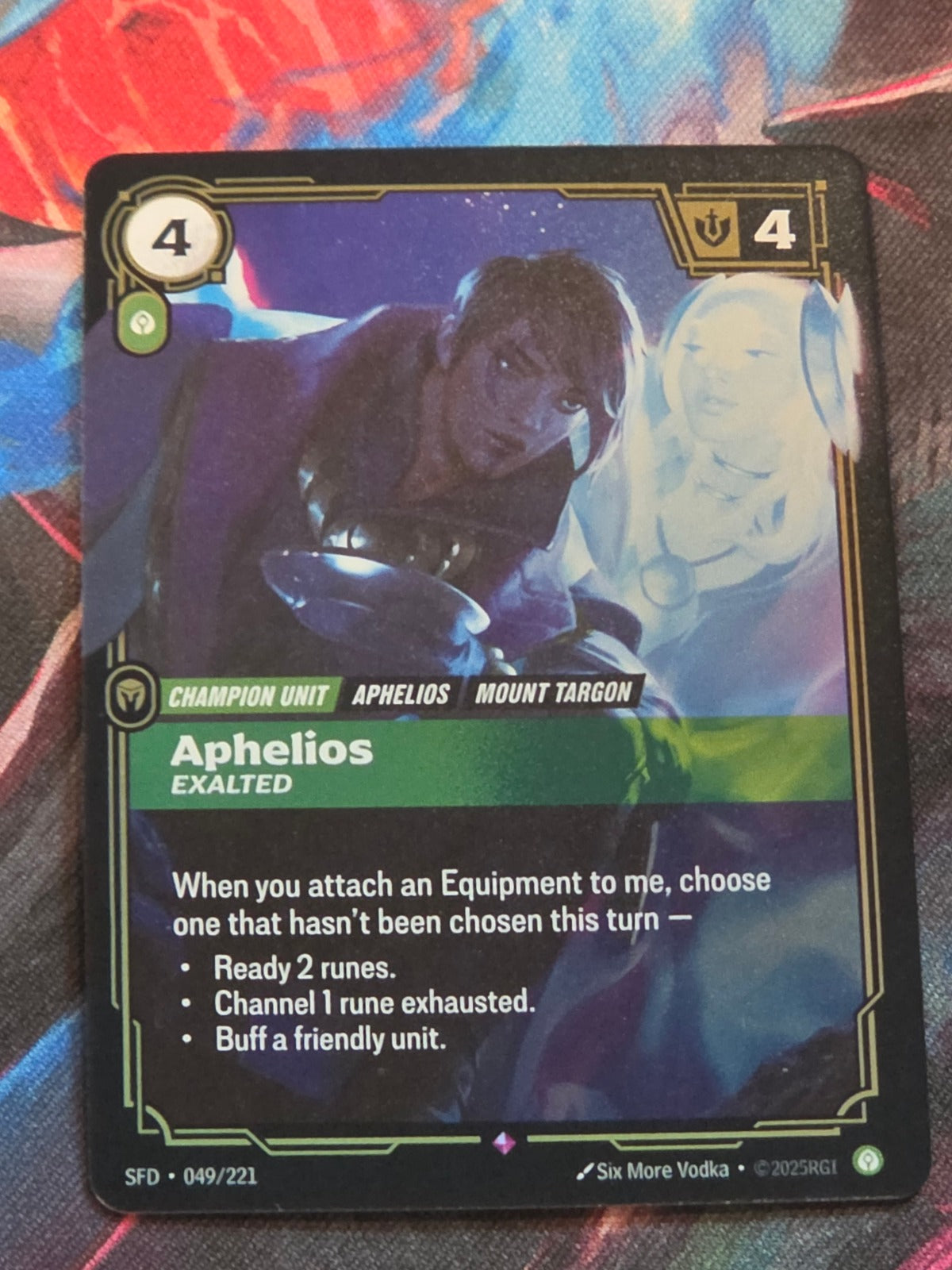 Aphelios, Exalted - 049/221 - Spiritforged - Rare - NM