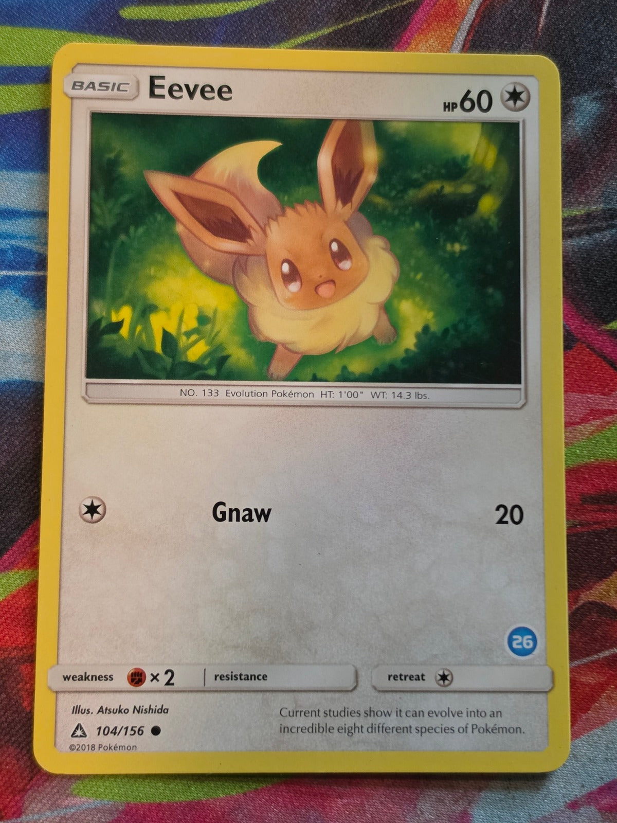 Eevee (26) Common SM Trainer Kit: Alolan Sandslash & Alolan Ninetales 104/156 LP Pokemon