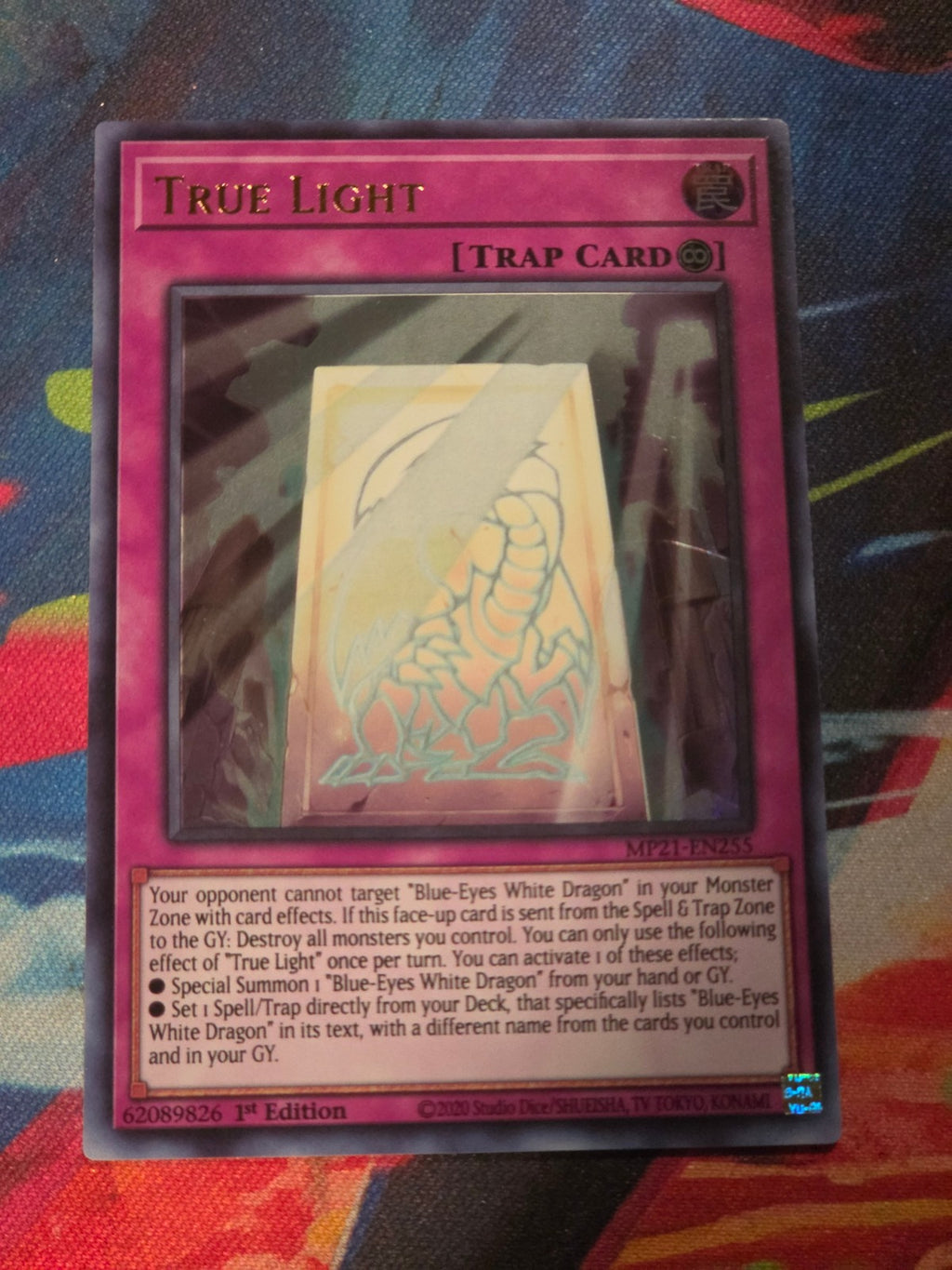 True Light Ultra Rare 2021 Tin of Ancient Battles MP21-EN255 1st Edition LP Yu-Gi-Oh!