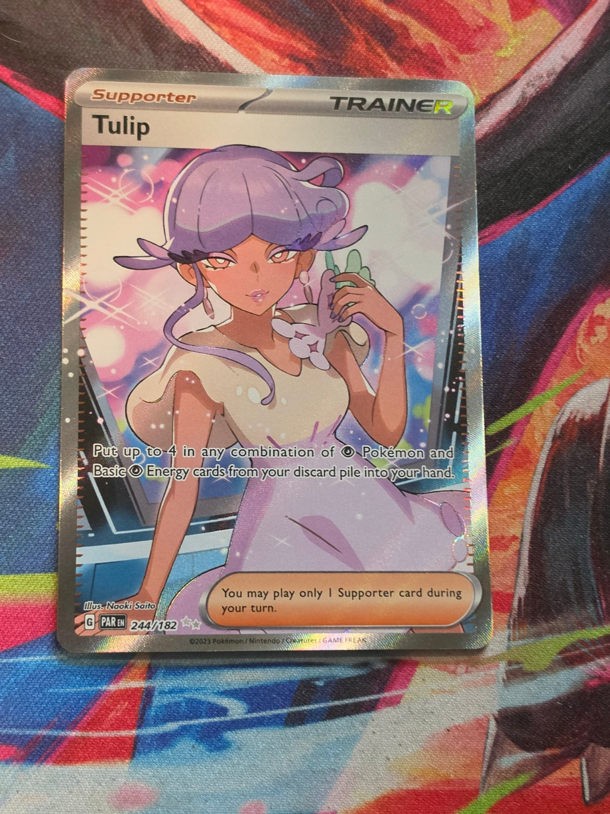 Tulip Ultra Rare SV04: Paradox Rift 244/182 NM Pokemon