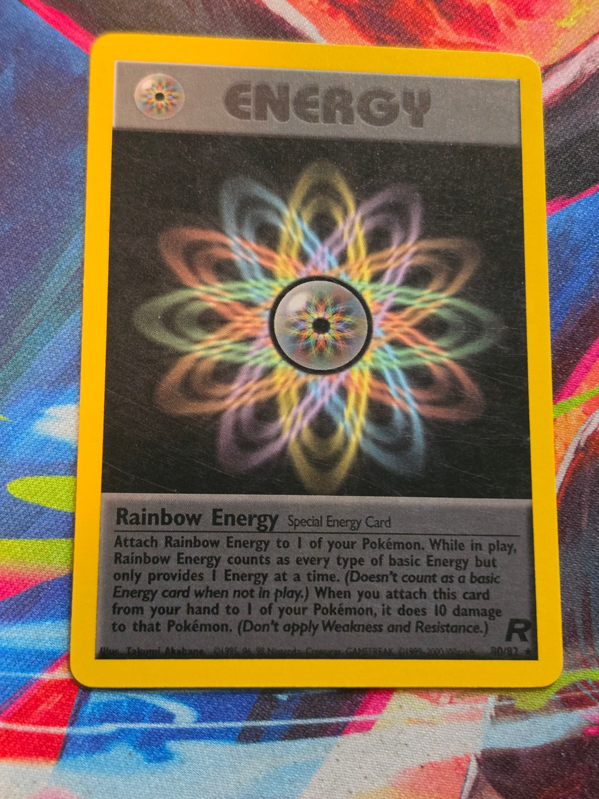 Rainbow Energy (80) - 80/82 - Team Rocket - Rare - LP Pokemon
