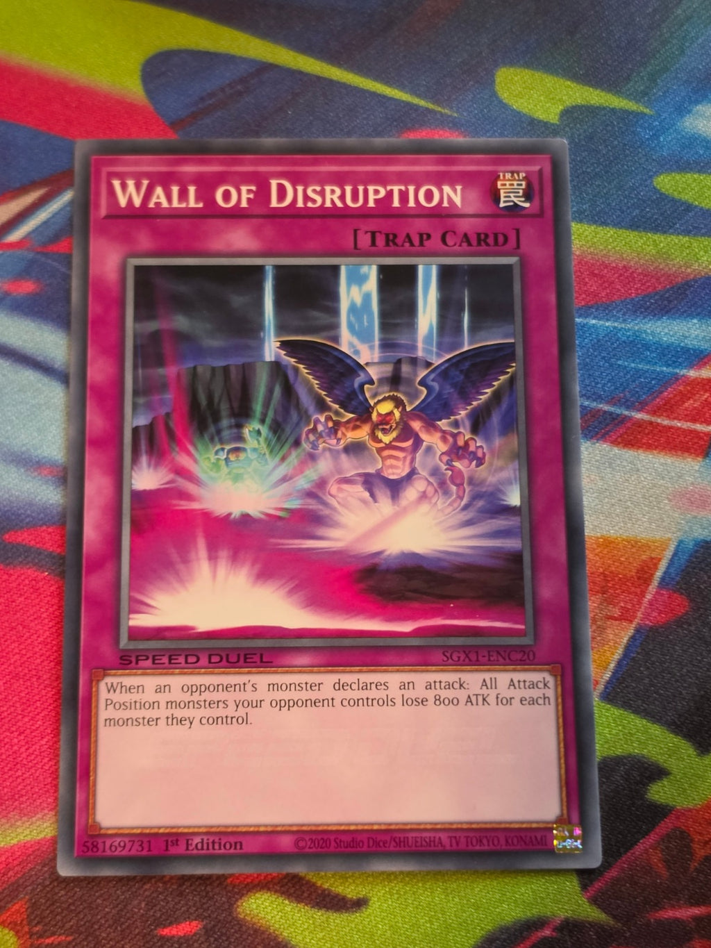 Wall of Disruption Common Speed Duel GX: Duel Academy Box SGX1-ENC20 1st Edition LP Yu-Gi-Oh!