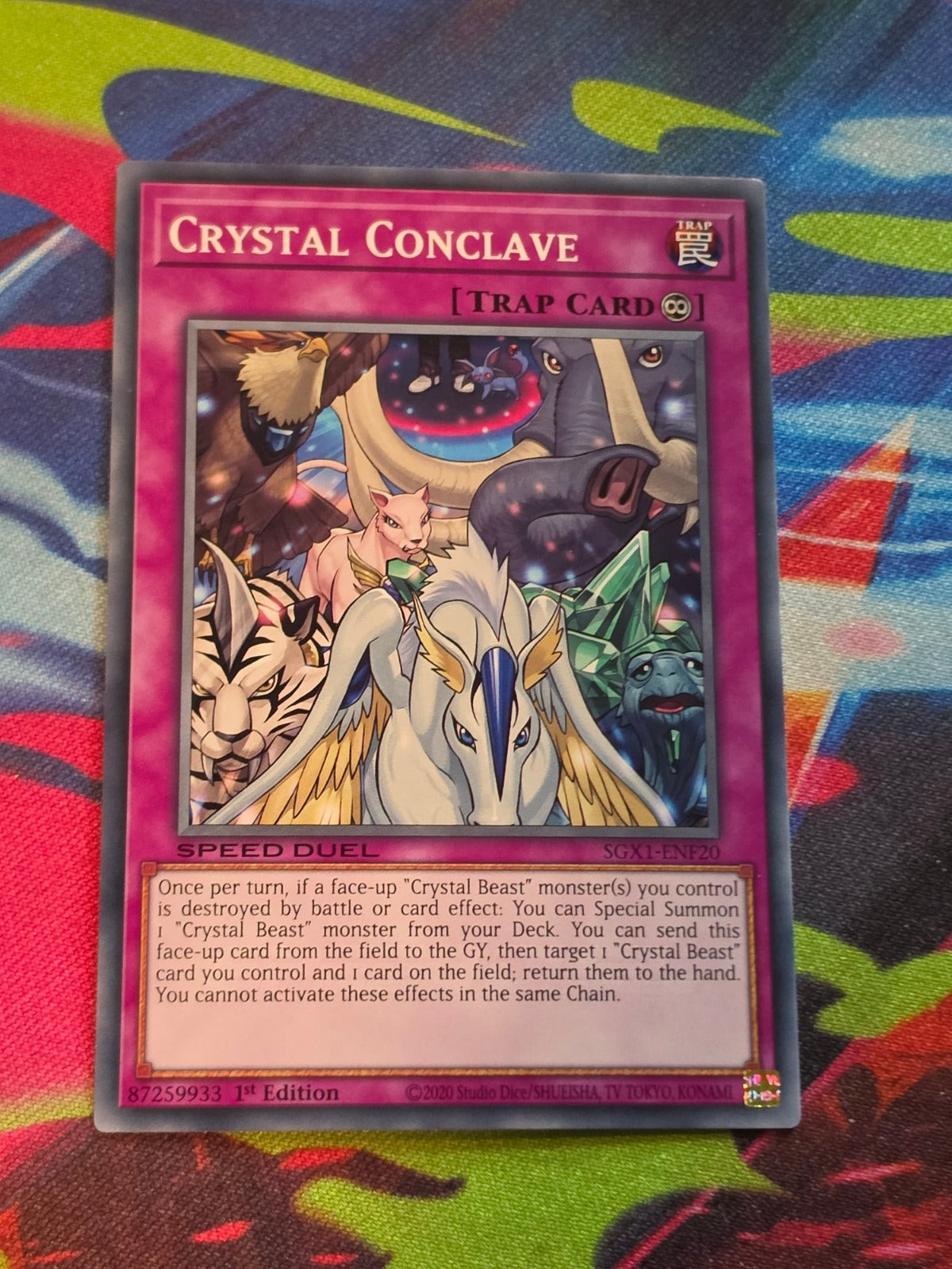 Crystal Conclave Common Speed Duel GX: Duel Academy Box SGX1-ENF20 1st Edition LP Yu-Gi-Oh!