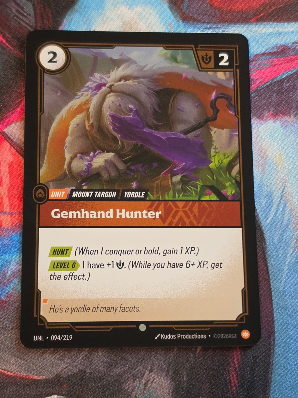Gemhand Hunter - 094/219 - Unleashed - Common - NM