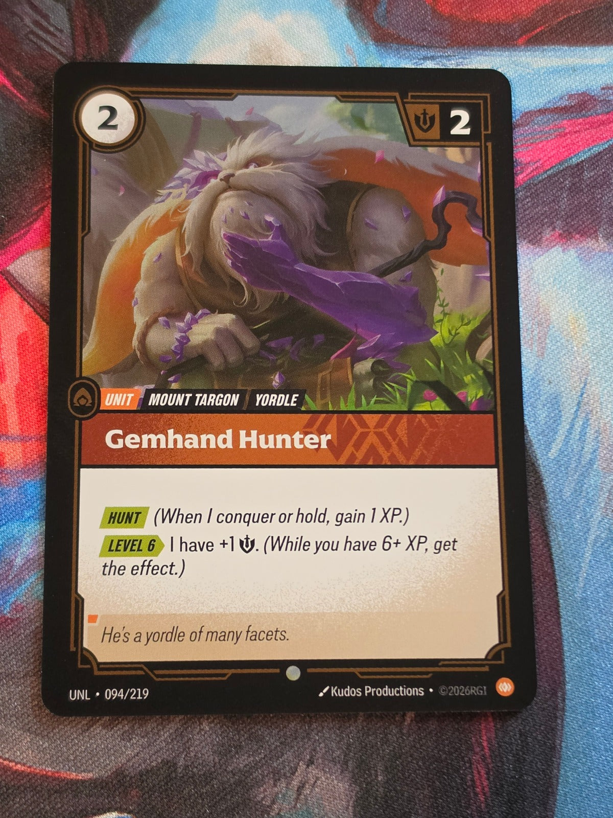Gemhand Hunter - 094/219 - Unleashed - Common - NM