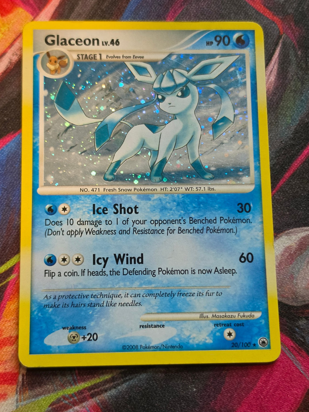 Glaceon (DP Majestic Dawn) Holo Rare Deck Exclusives 020/100 MP Pokemon