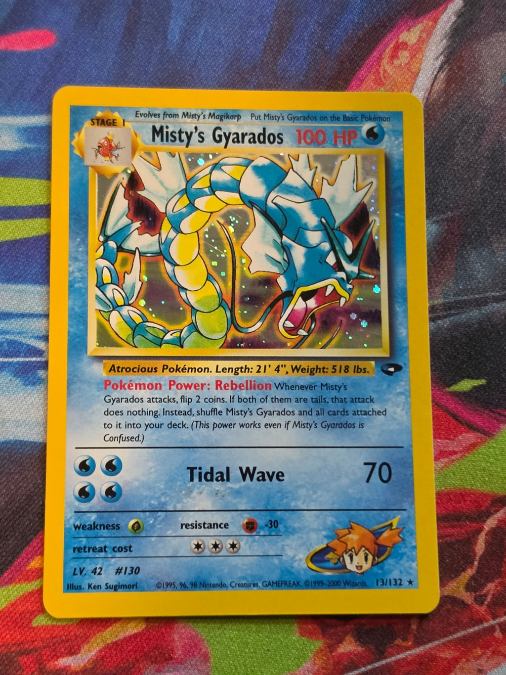 Misty's Gyarados Holo Rare Unlimited Gym Challenge 013/132 LP Pokemon