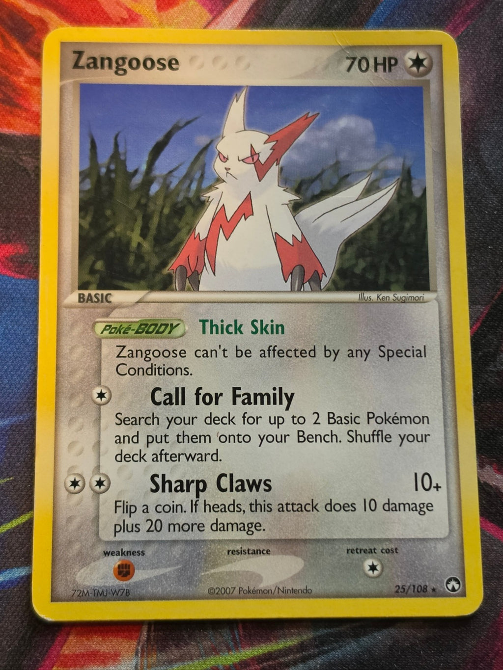 Zangoose - 25/108 - EX Power Keepers - Rare - HP Pokemon