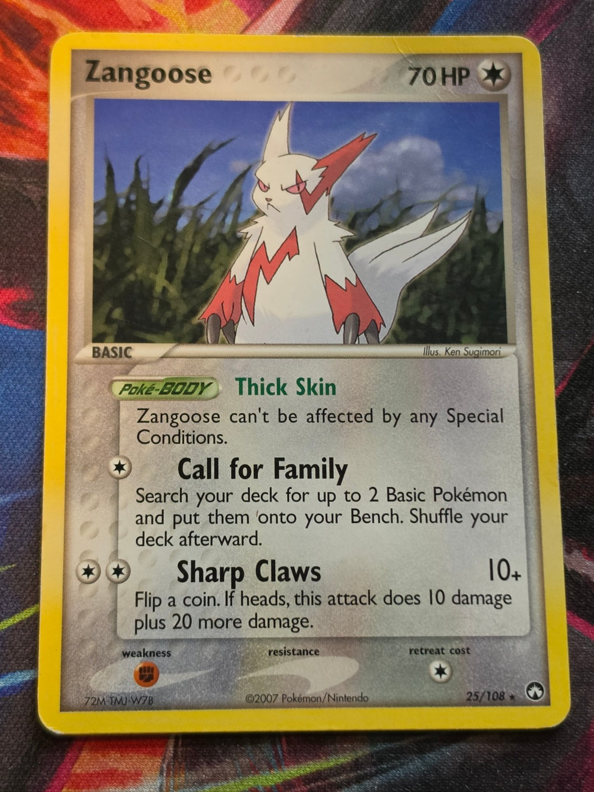 Zangoose - 25/108 - EX Power Keepers - Rare - HP Pokemon