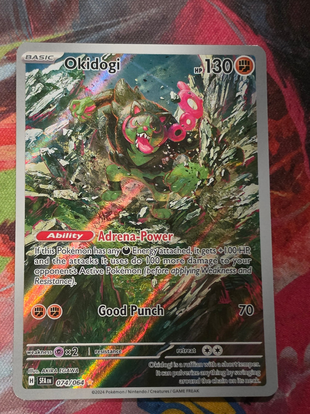Okidogi Illustration Rare SV: Shrouded Fable 074/064 NM- Pokemon