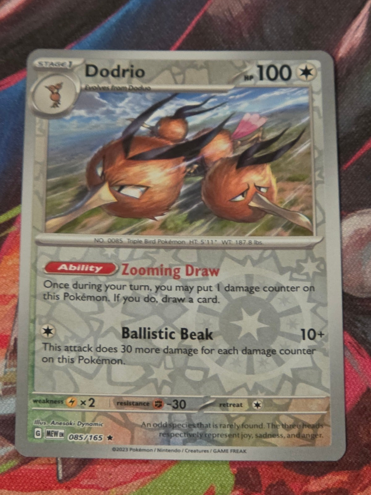 Dodrio - 085/165 - SV: Scarlet & Violet 151 - Rare - Reverse Holo - NM Pokemon
