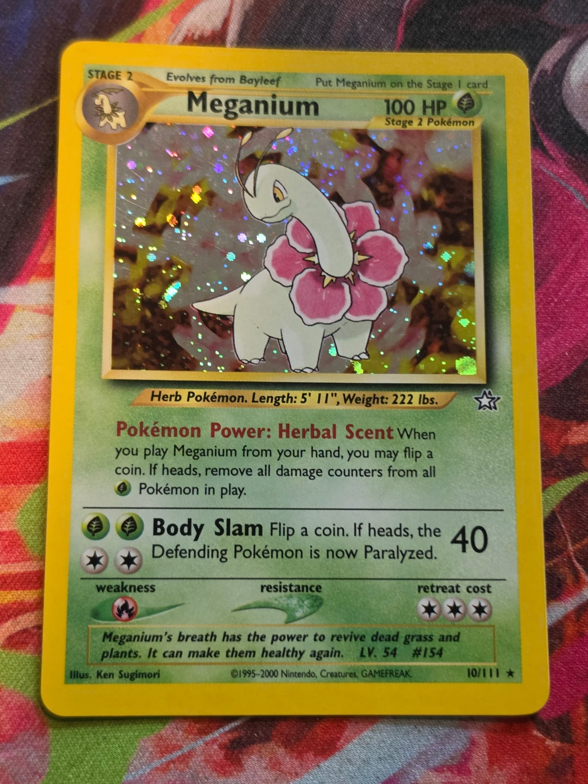 Meganium (10) Holo Rare Unlimited Neo Genesis 010/111 LP Pokemon