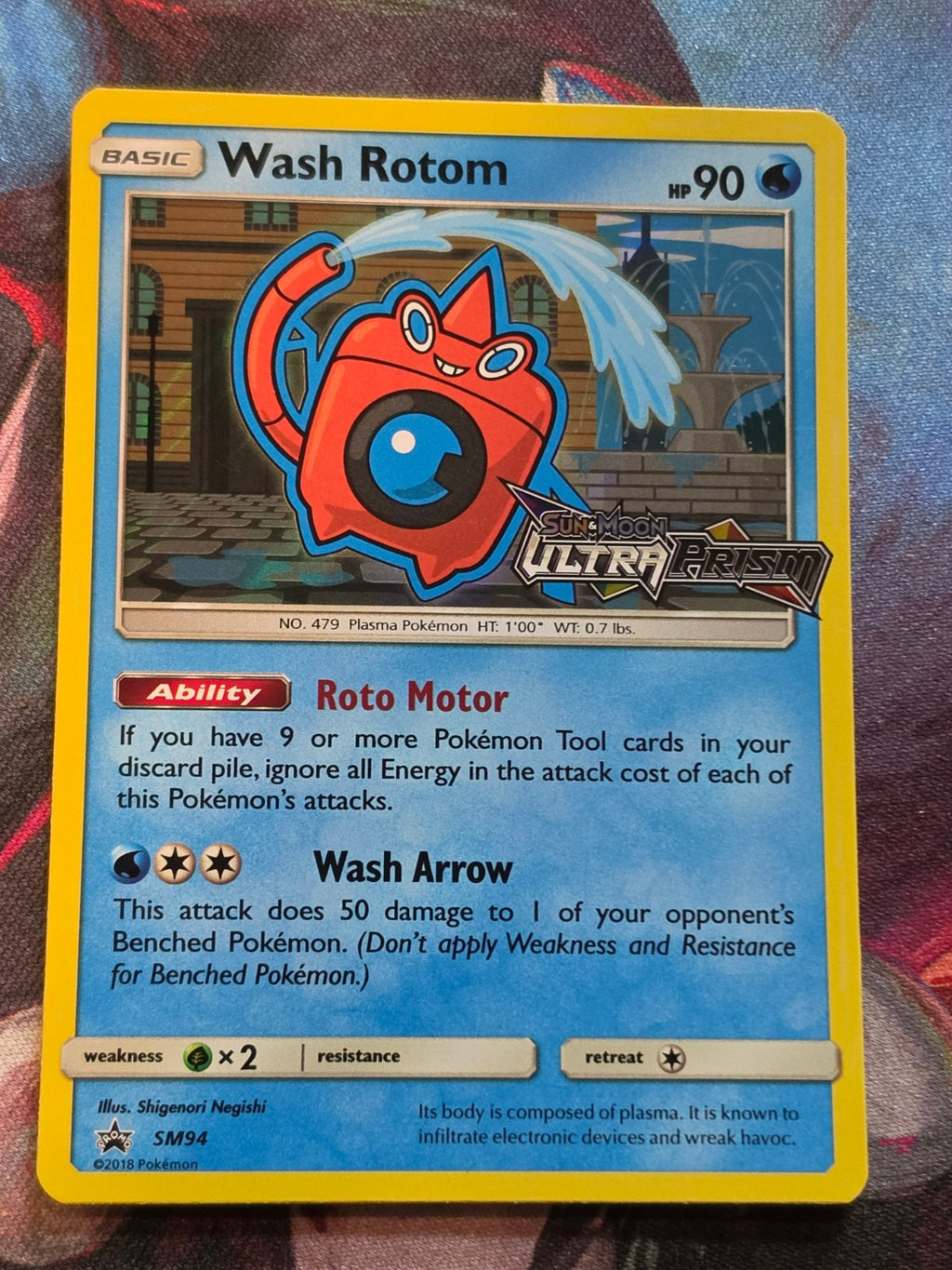 Wash Rotom (Prerelease) Promo SM Promos SM94 NM-/LP+ Pokemon