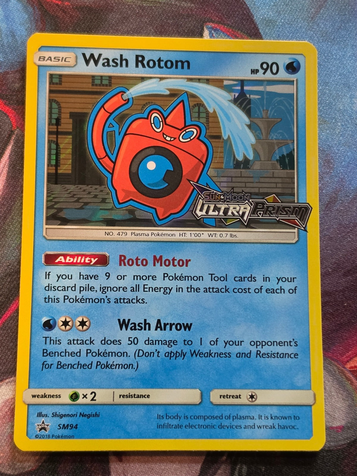 Wash Rotom (Prerelease) Promo SM Promos SM94 NM-/LP+ Pokemon